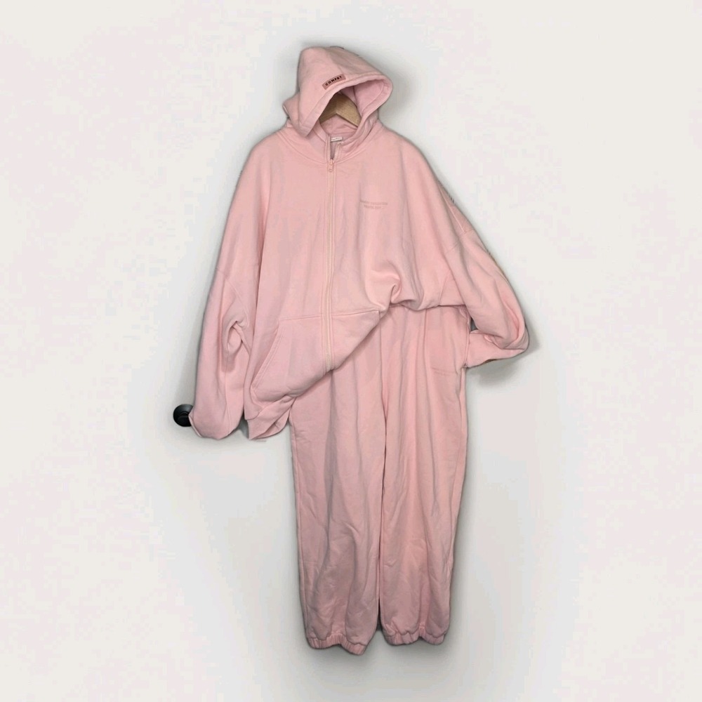 Comfrt CollectionHoodie Pullover Track Suit Pants Pastel Bubblegum Pink 3XL